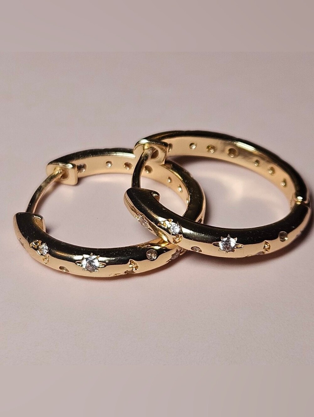 Celestial Glow Hoops - Golden Aura